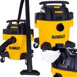 Odkurzacz Przemysłowy Dewalt 1050w 20l Gniazdo Do Elektronarzędzi 2450