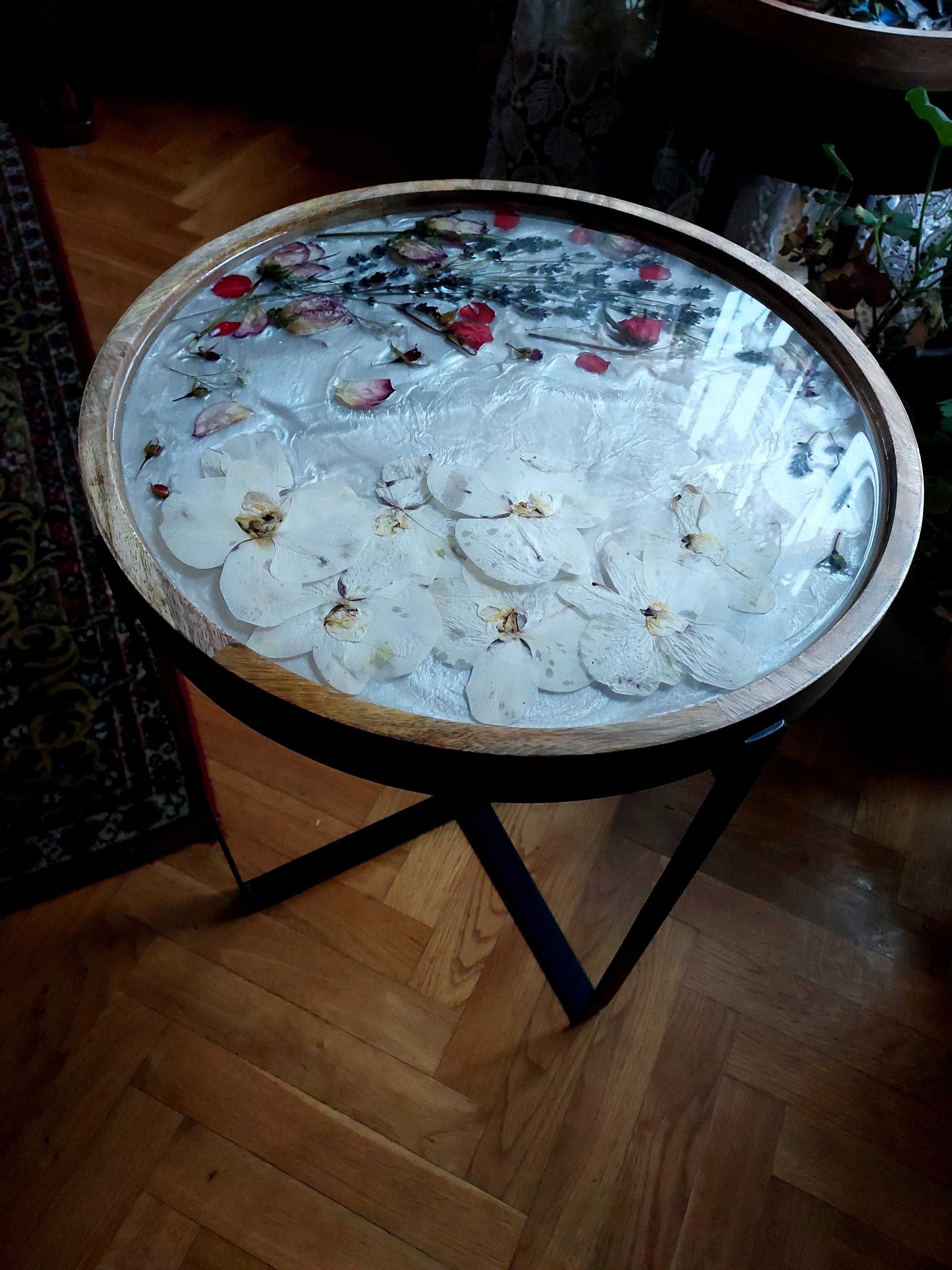 Stolik kawowy premium z żywicy epoksydowej