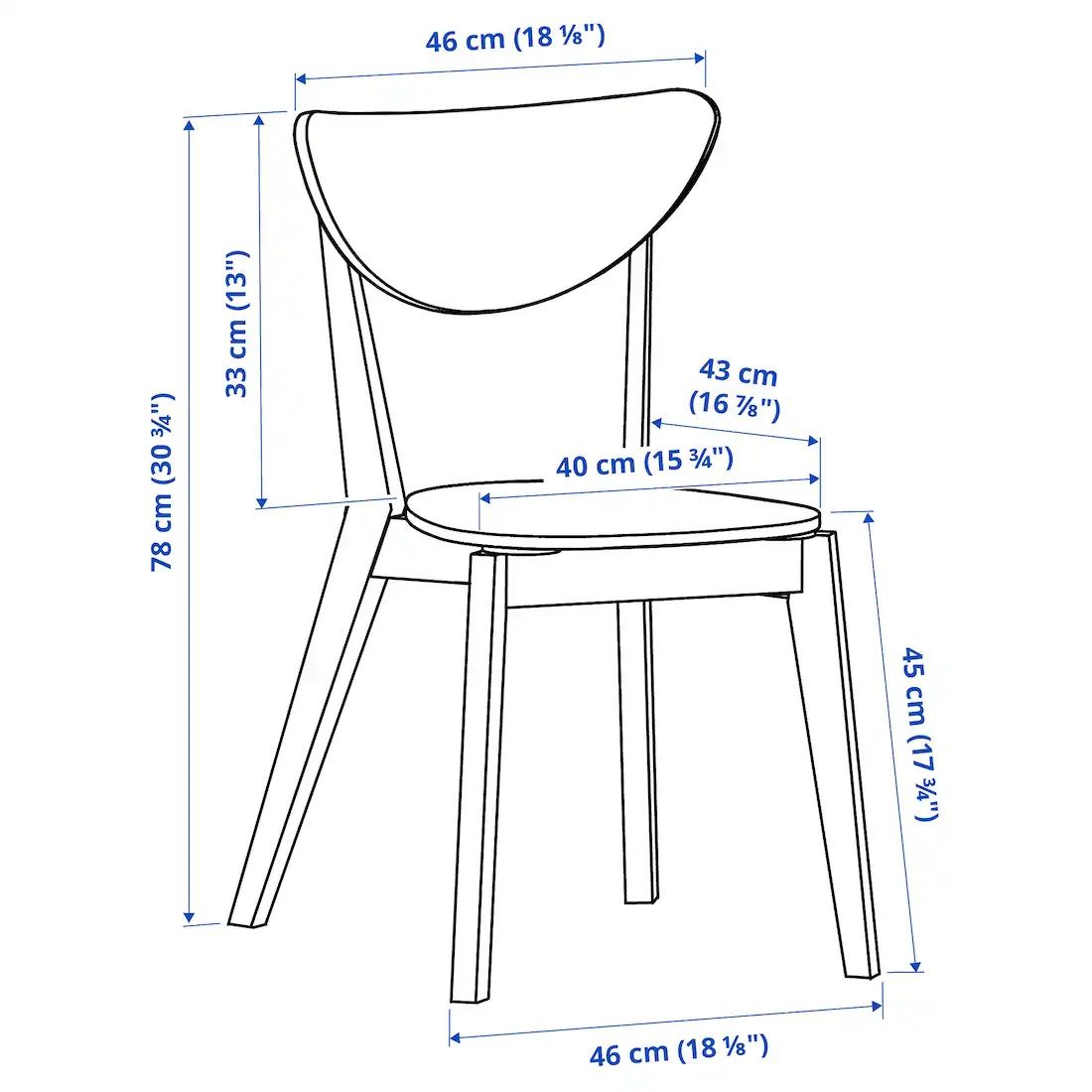 Nowe krzesło Nordmyra IKEA, dostępne 4 sztuki