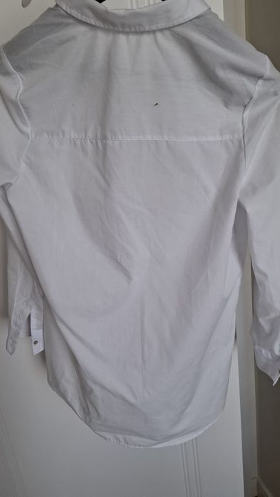 Biala koszula. Klasyk. Dluga. Dlugi rekaw. Damska L.