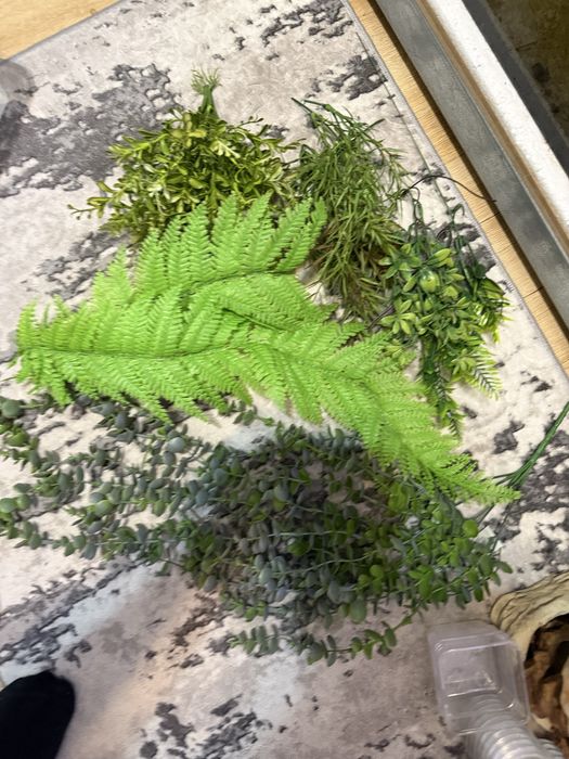 Rośliny do terrarium sztuczne zestaw