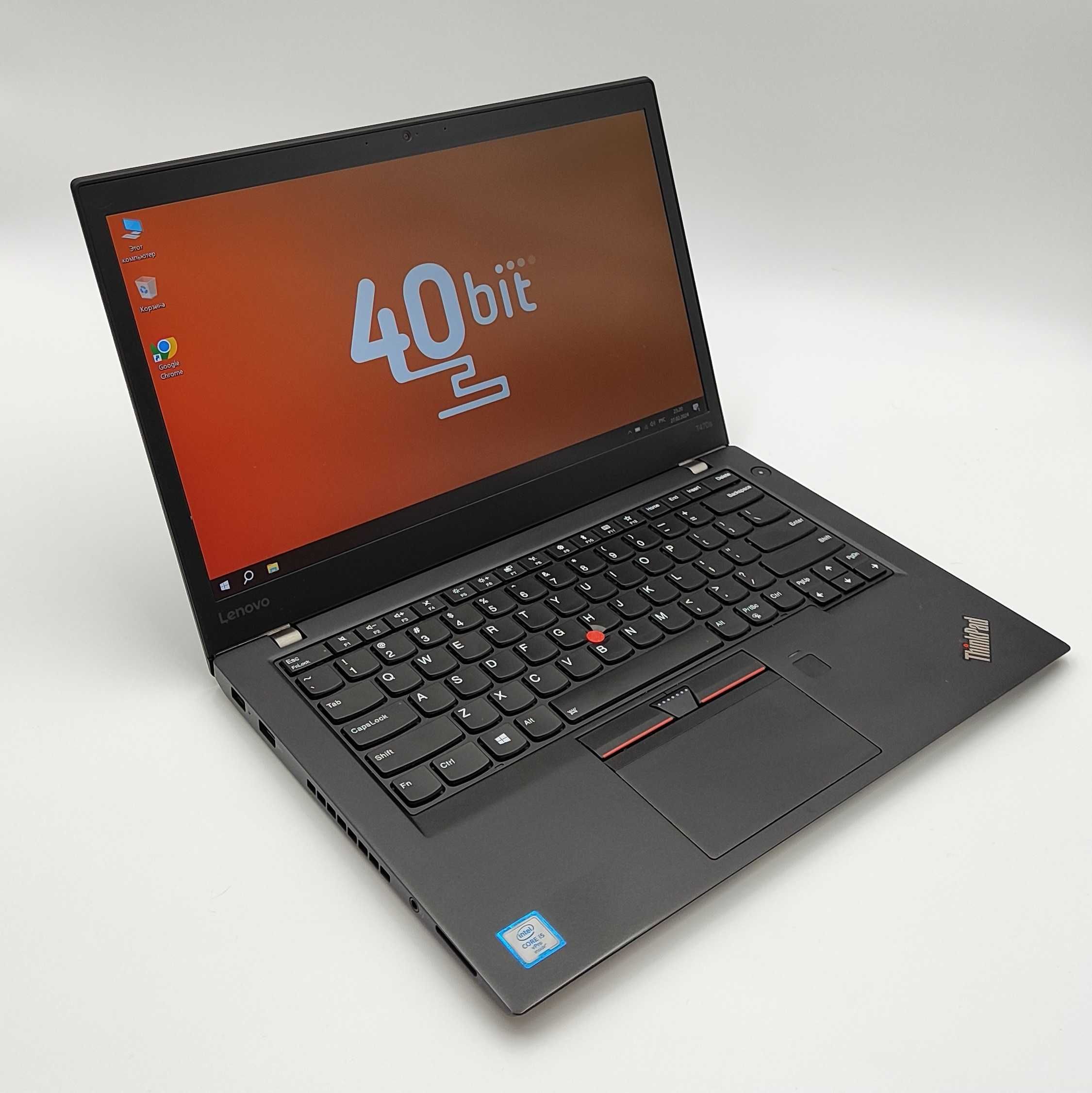 Ноутбук Lenovo T470s 14.1(FHD/IPS)/i5(6GEN)/8GB/SSD256GB/ГАРАНТІЯ