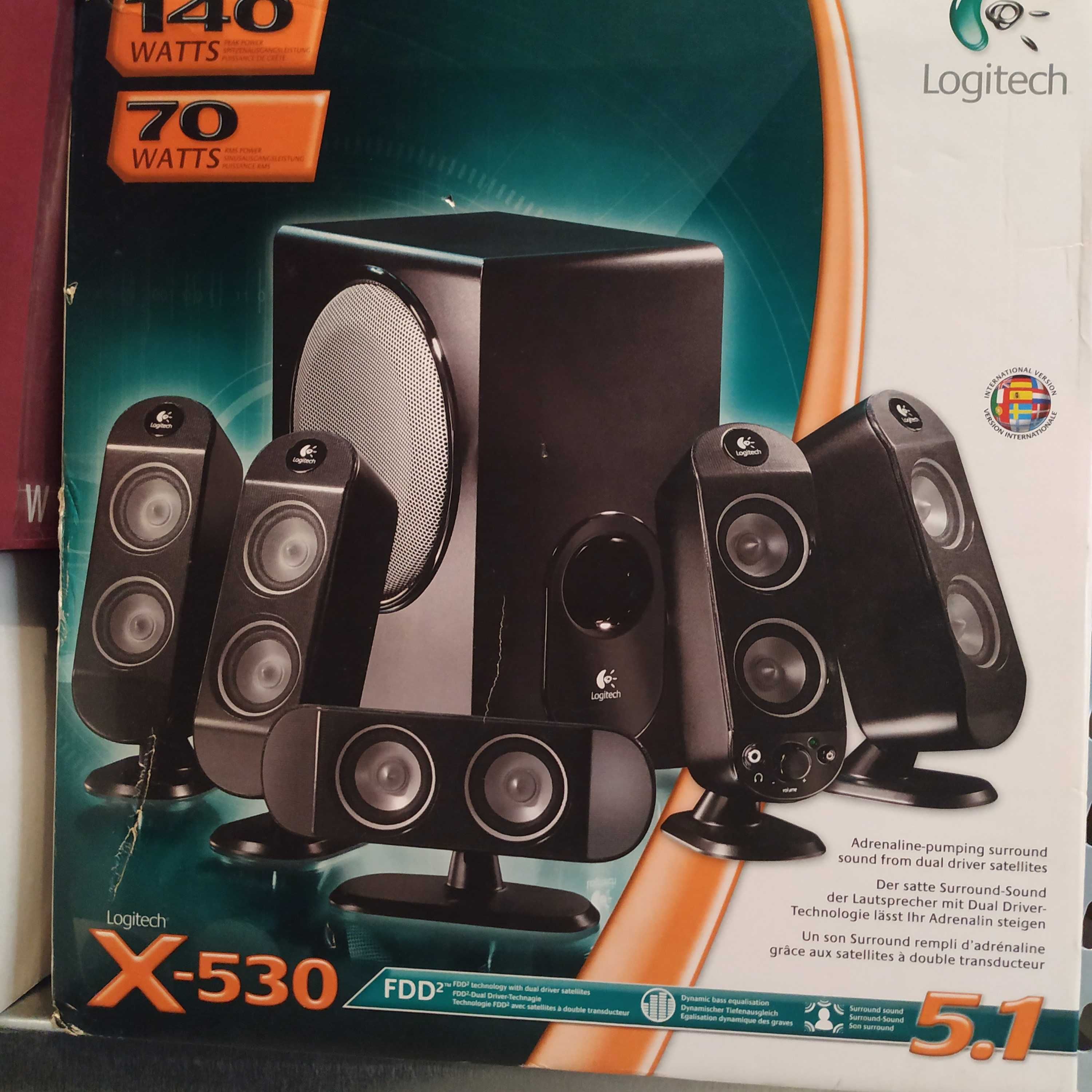 Logitech X-530 Sistema Som 5.1