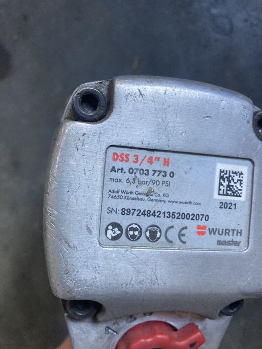 Klucz pneumatyczny wurth 3/4