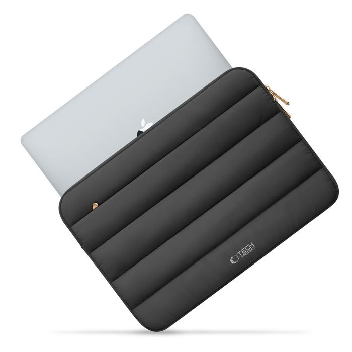 Etui TECH-PROTECT Fluffy DO Laptopa 13-14" Miękka Ochrona Czarne