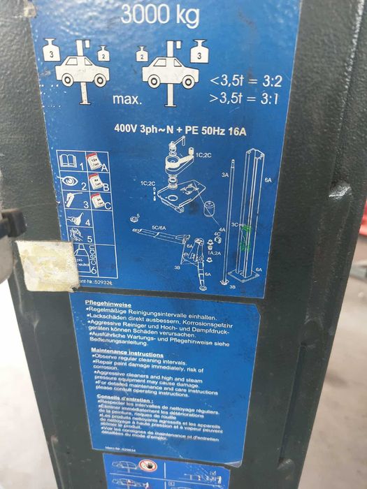 Podnośnik dwukolumnowy elektromechaniczny BOSCH VLE 2130E 2130 E