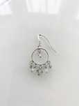 Серебряная серьга срібна сережка с кристаллами Swarovski 925 проба