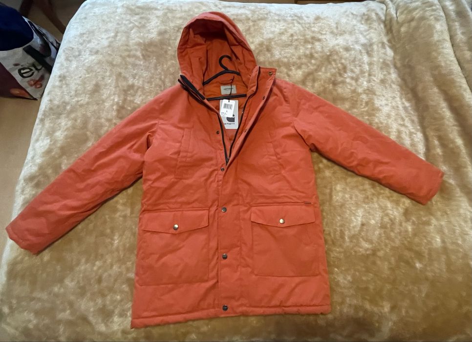 Carhartt WiP Parka Trooper Brick Orange (com etiquetas)