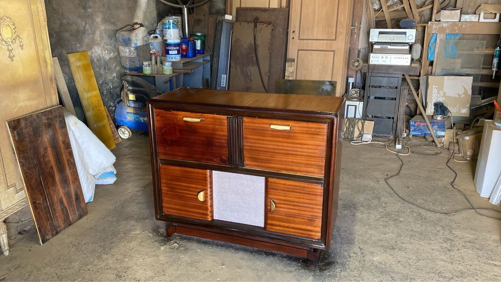 Rádio gira discos SONORA EXCELLENCE 601 móvel (1960, restaurado)