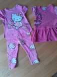 Komplet dla dziewczynki hello Kitty r.80 bluzka legginsy i sukienka