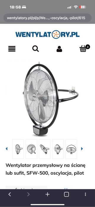 Wentylator z oscylacją Daxton