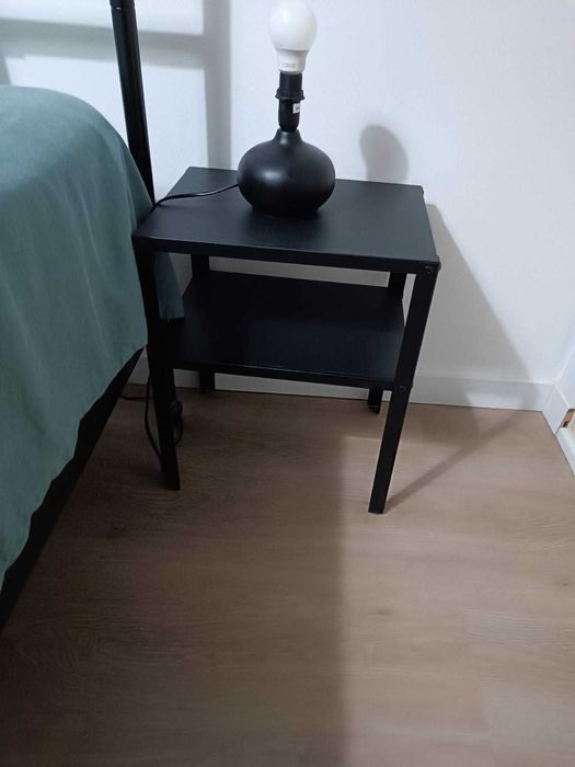Cama Casal IKEA 2Mesas cabeceira+Colchão+Sobrecolchão–Excelente Estado