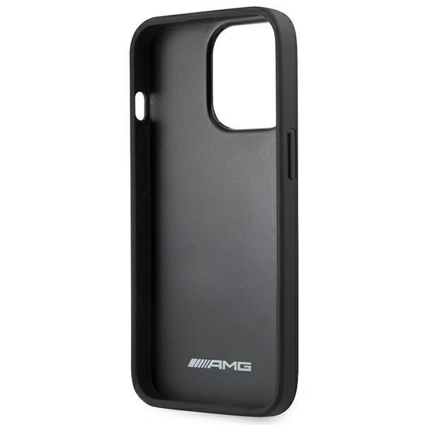 Etui Mercedes-AMG Debossed Lines do iPhone 14 Pro Max 6,7" - Czarny