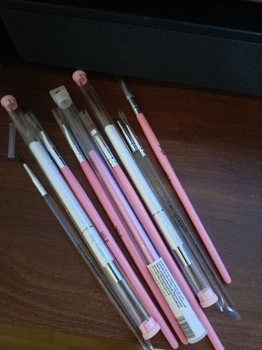 Zestaw żeli+ pędzelki