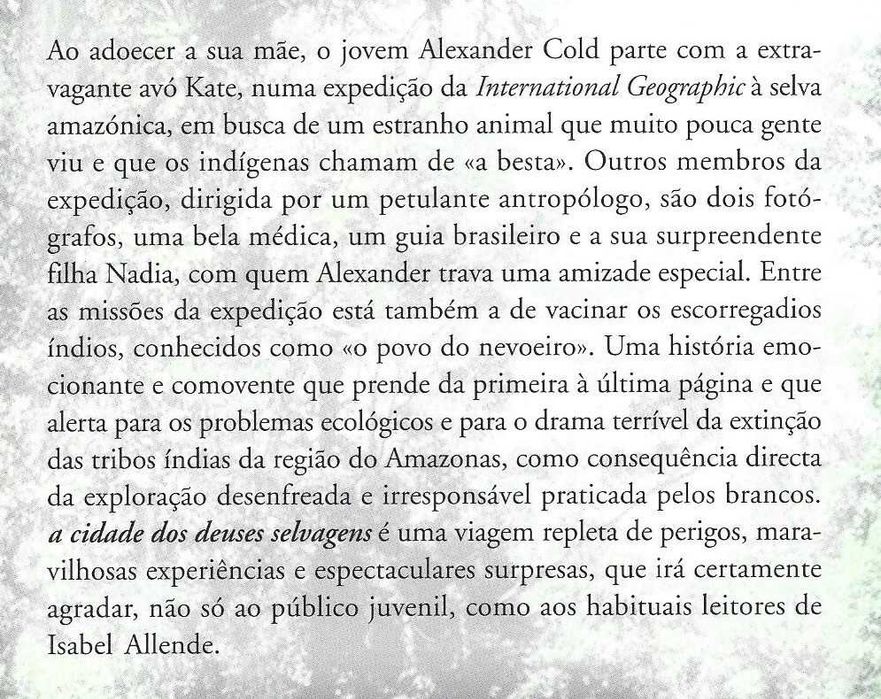 A Cidade dos Deuses Selvagens, de Isabel Allende