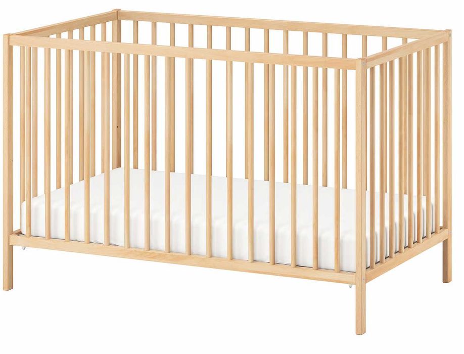 Łóżeczko SNIGLAR oraz materac SKONAST 60x120