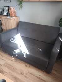 Sofa rozkładana, kolor cimny szary