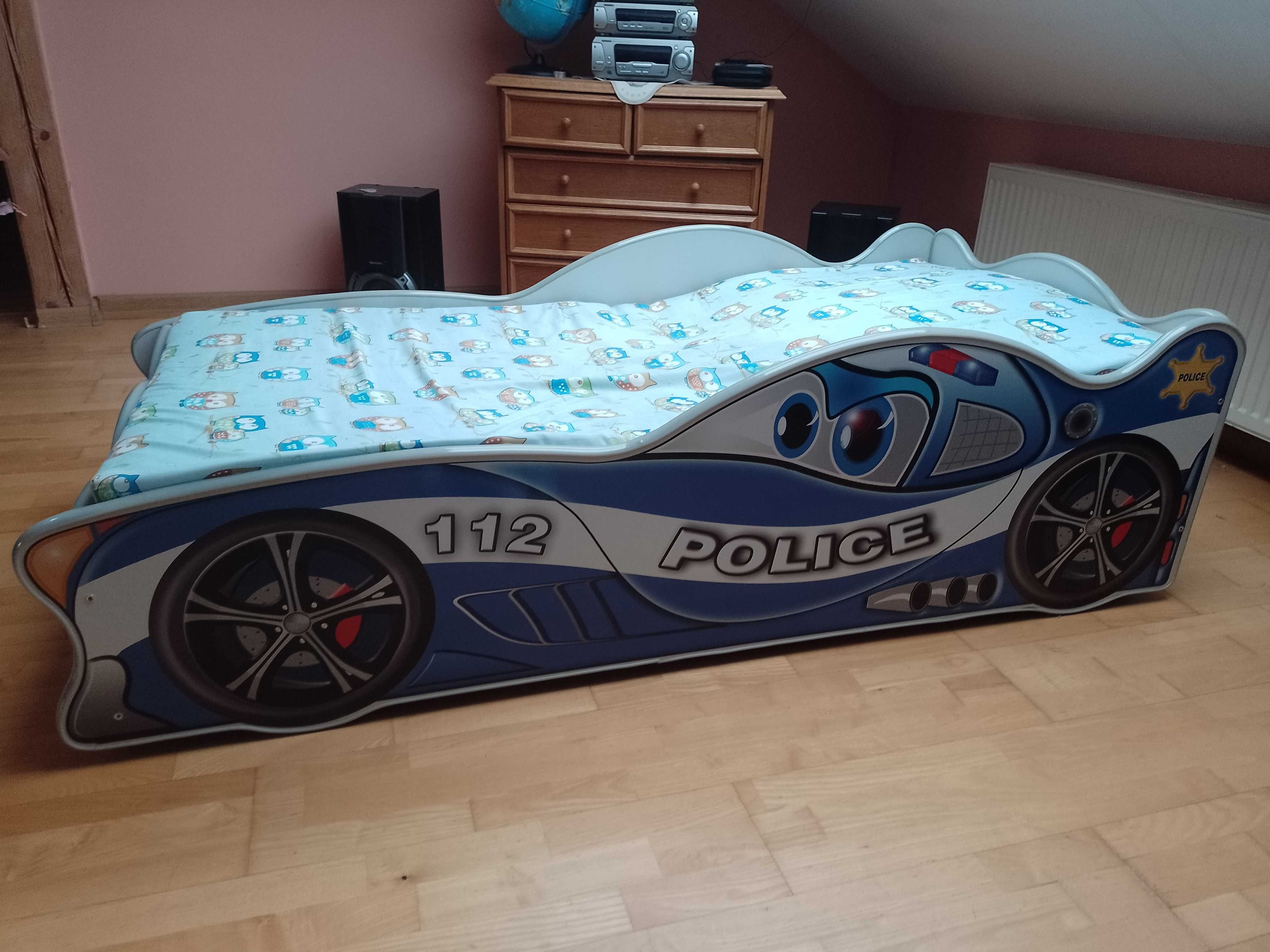 Łóżko dziecięce auto samochód policja McQueen
