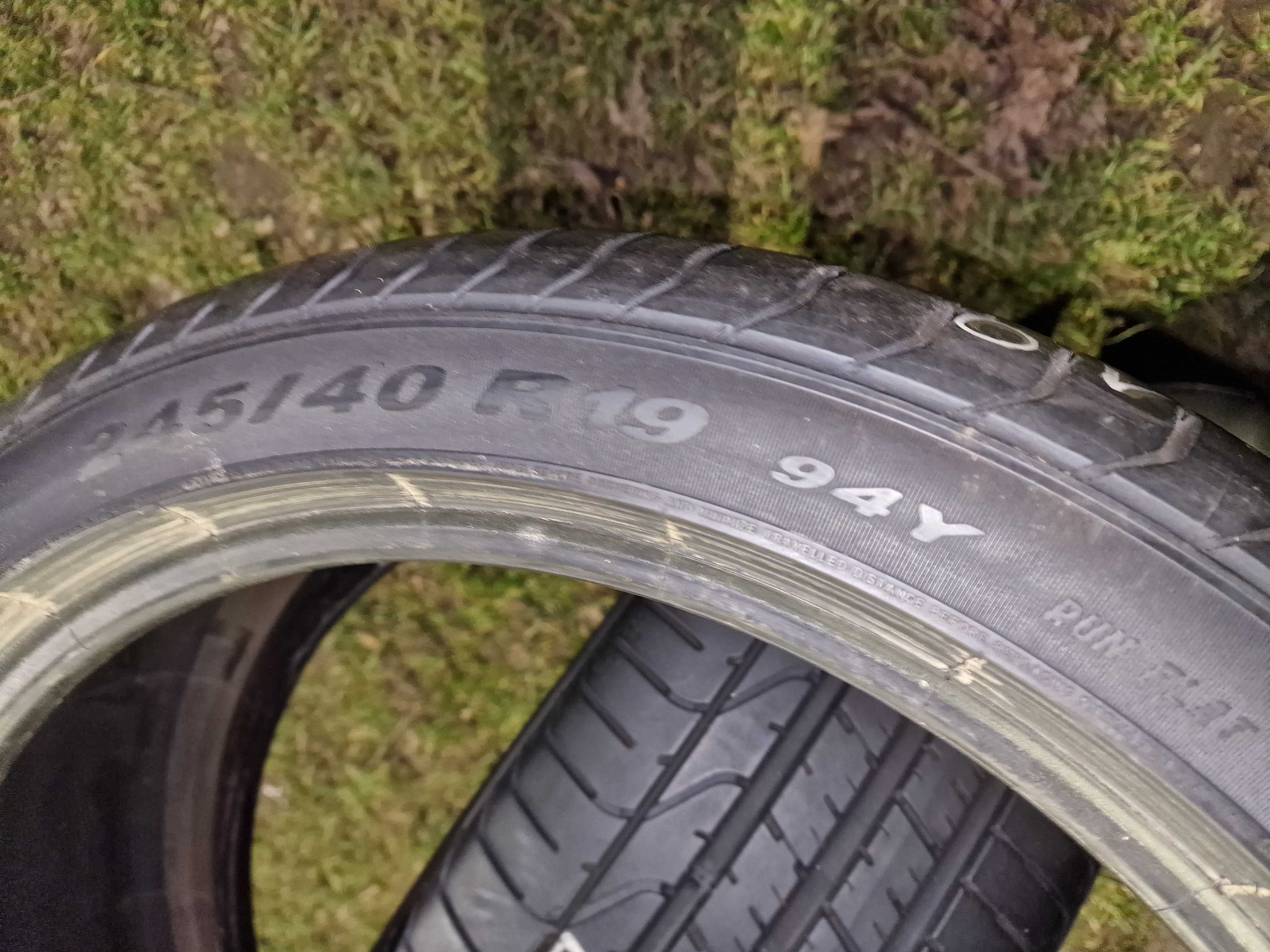 245/40/19 Pirelli p zero TM_ BMW run flat 6,5mm , 19r.