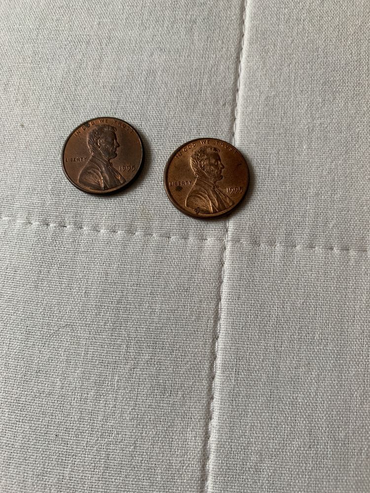 One cent dos Estados Unidos da America de 1995