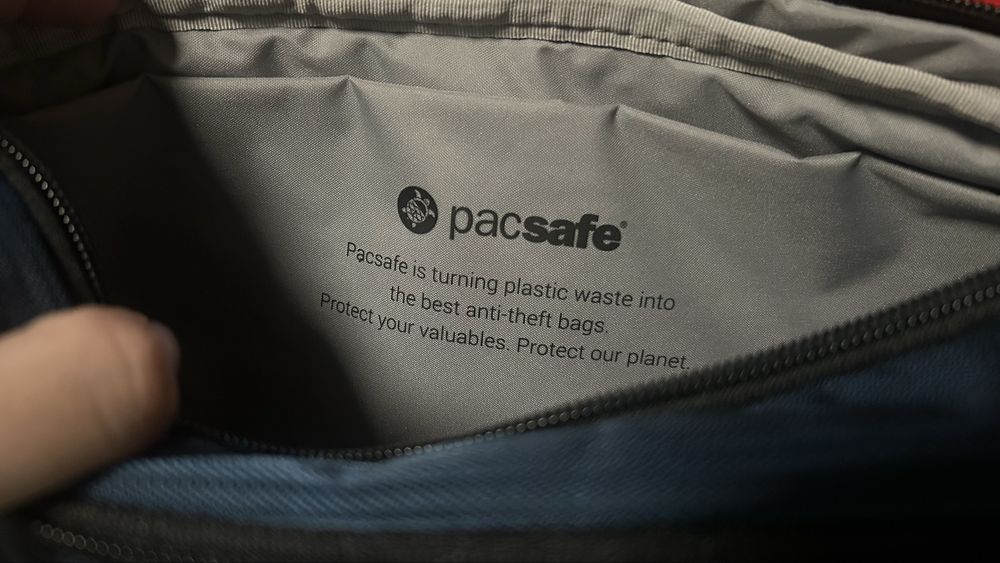 Рюкзак packsafe, антизлодій; синій