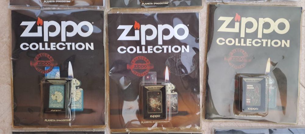 Isqueiros da Zippo com livro