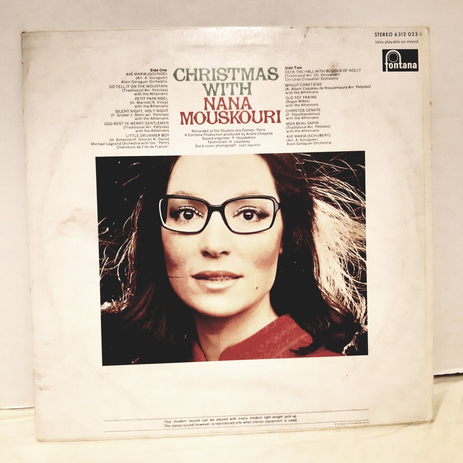 " Christmas with Nana Mouskouri " płyta winylowa  LP  stan EXL +
