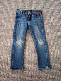 Spodnie spodenki jeansowe dziewczęce 98