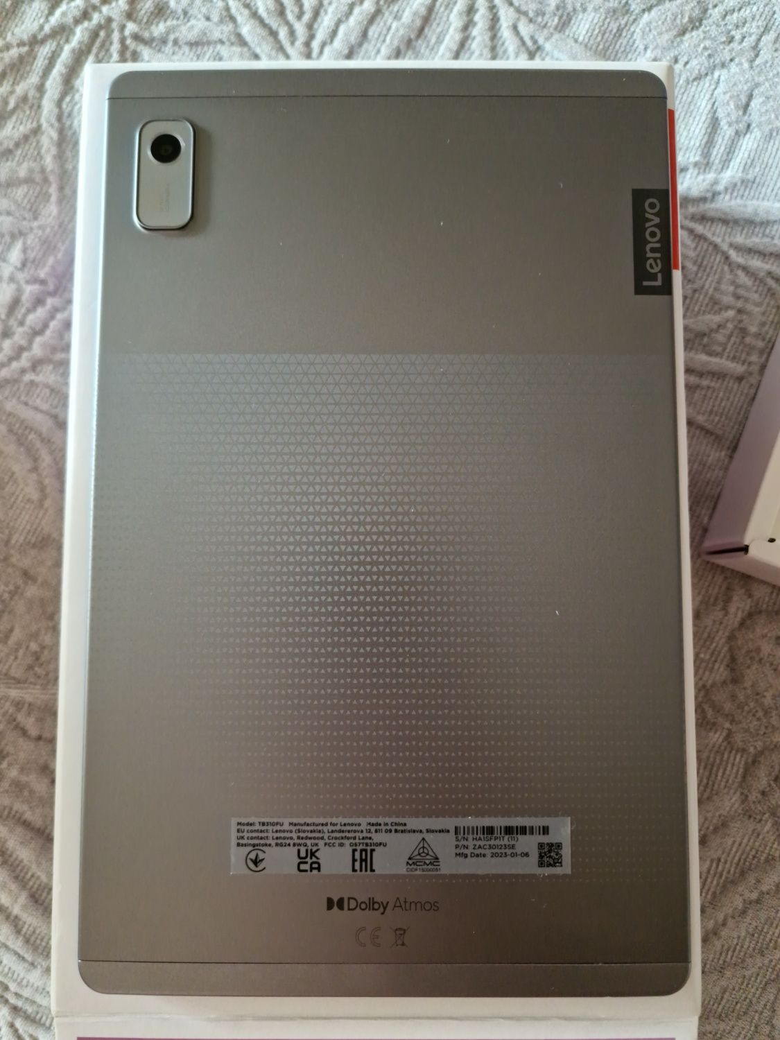 Планшет Lenovo Tab M9+Clear Case 3G+32Гб LTE Arctic Grey TB-310FU WiFi