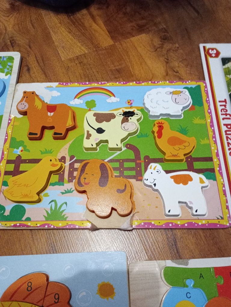 Puzzle drewniane dla najmłodszych