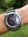 Zegarek Citizen Eco-drive solar chronograf militarny