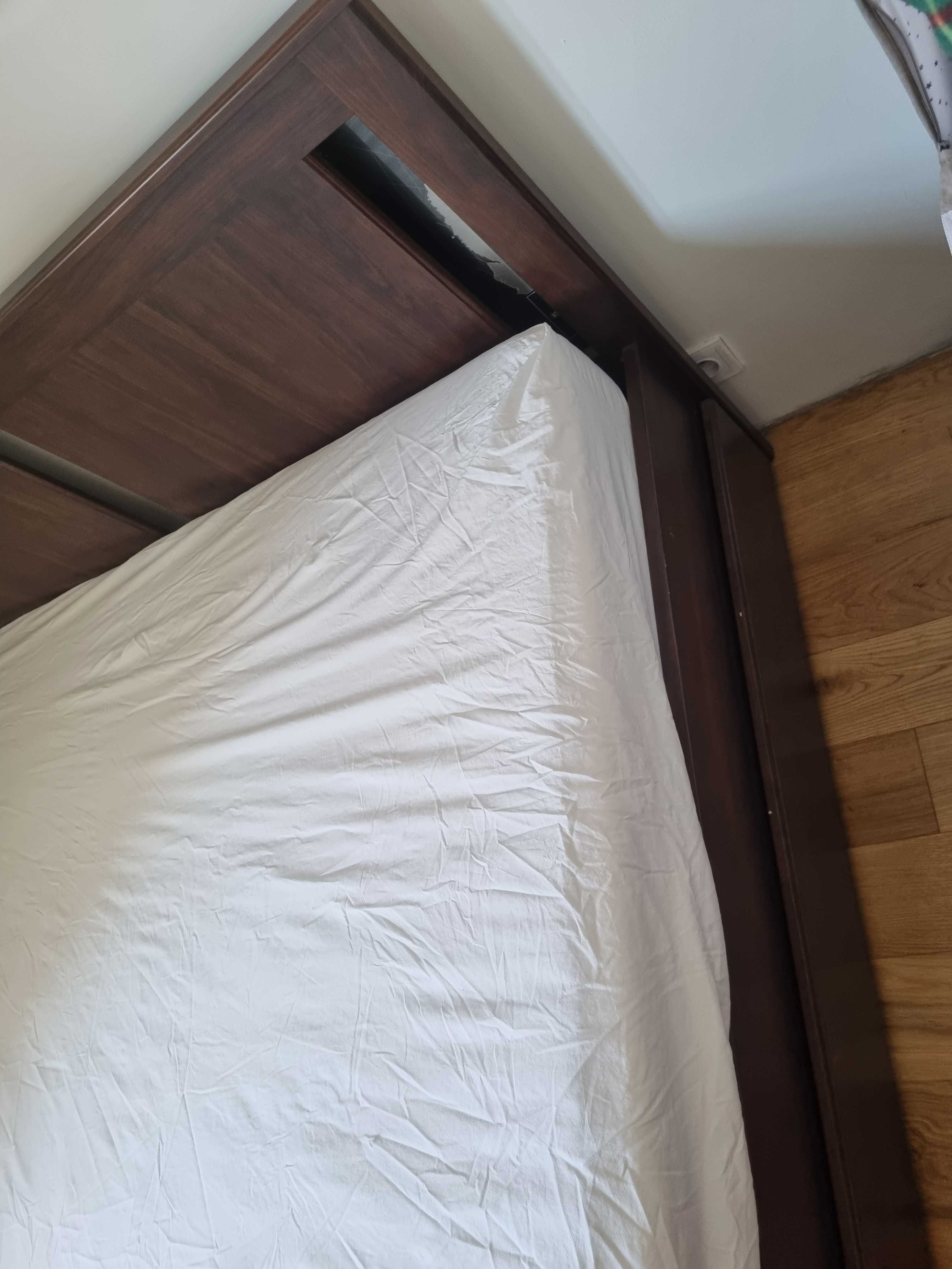 Ikea SONGESAND Rama łóżka ze stelażem z 2 pojemnikami 160x200cm brąz