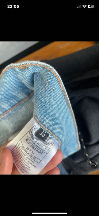 Calças Carhartt de ganga