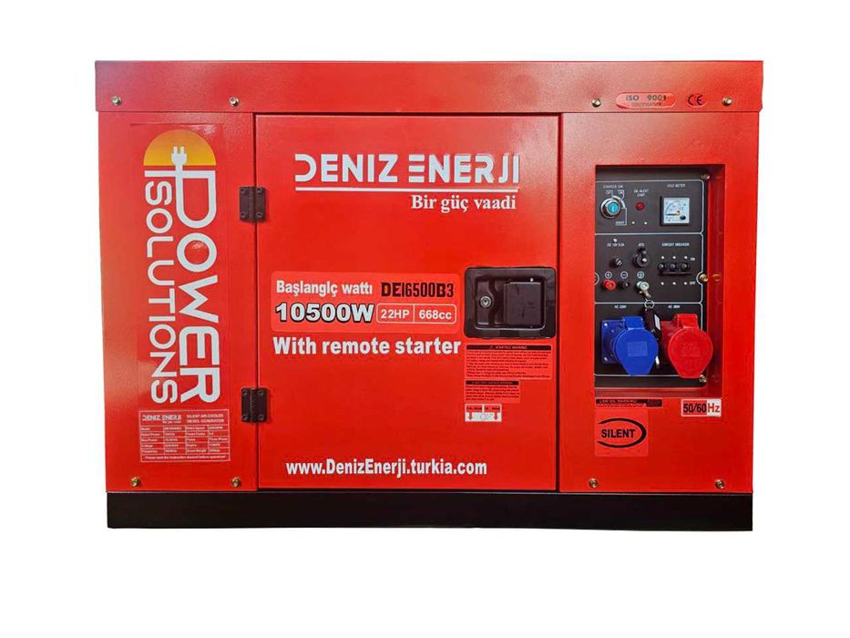 Генератор 10 кВт дизель 3 фазы Deniz Enerji