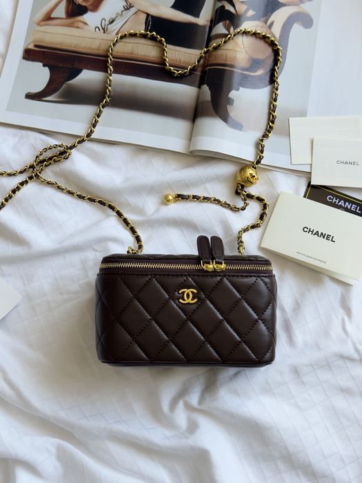 Сумка Chanel Dark Brown шкіра | шоколадна