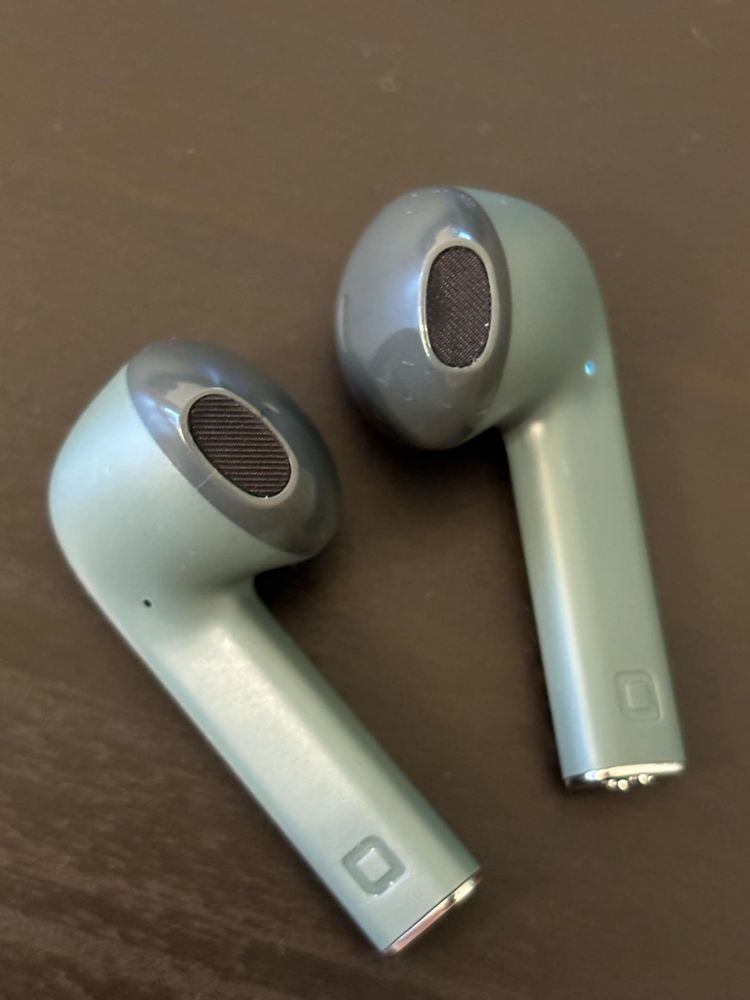 Słuchawki bezprzewodowe, douszne SBS zielone kabel USB c paragon NOWE