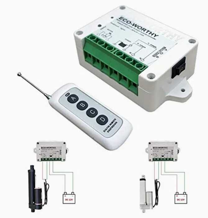 ECO-WORTHY Комплект бездротового дистанційного керування, контролер дв