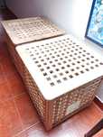 Mesa apoio quadrada madeira (IKEA HOL)