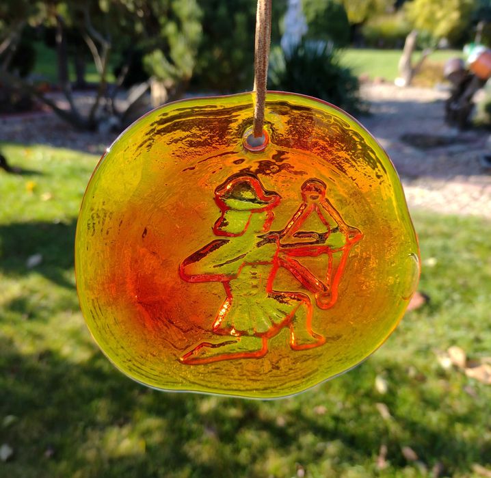 Medalion szklany łapacz światła Znaki zodiaku Strzelec huta Poschinger