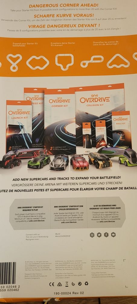 Anki overdrive fast & furious edition + 2 zastawy torów