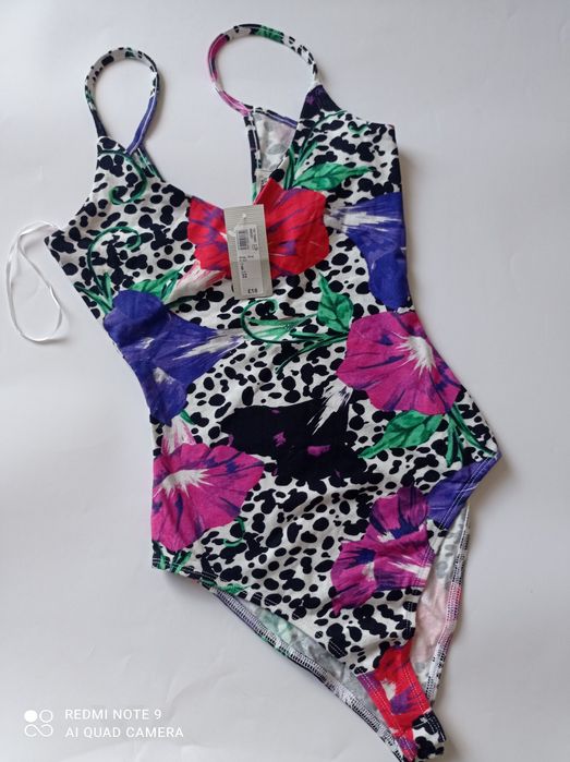 River island piękne nowe bawełniane body rozmiar XS dobre też na S