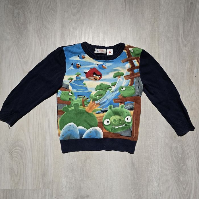 Swwtr chłopięcy rozm. 98/104 Angry Byrds. H&M stan bdb
