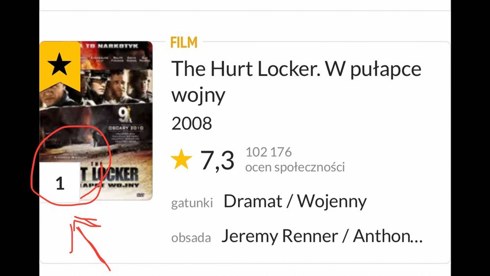 „HURT LOCKER w pułapce wojny”blu ray nowy w foli