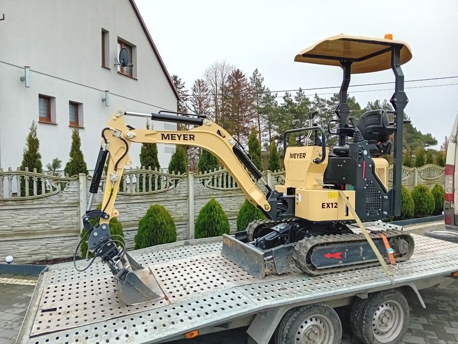 Usługi minikoparka kopanie młot wiertnica