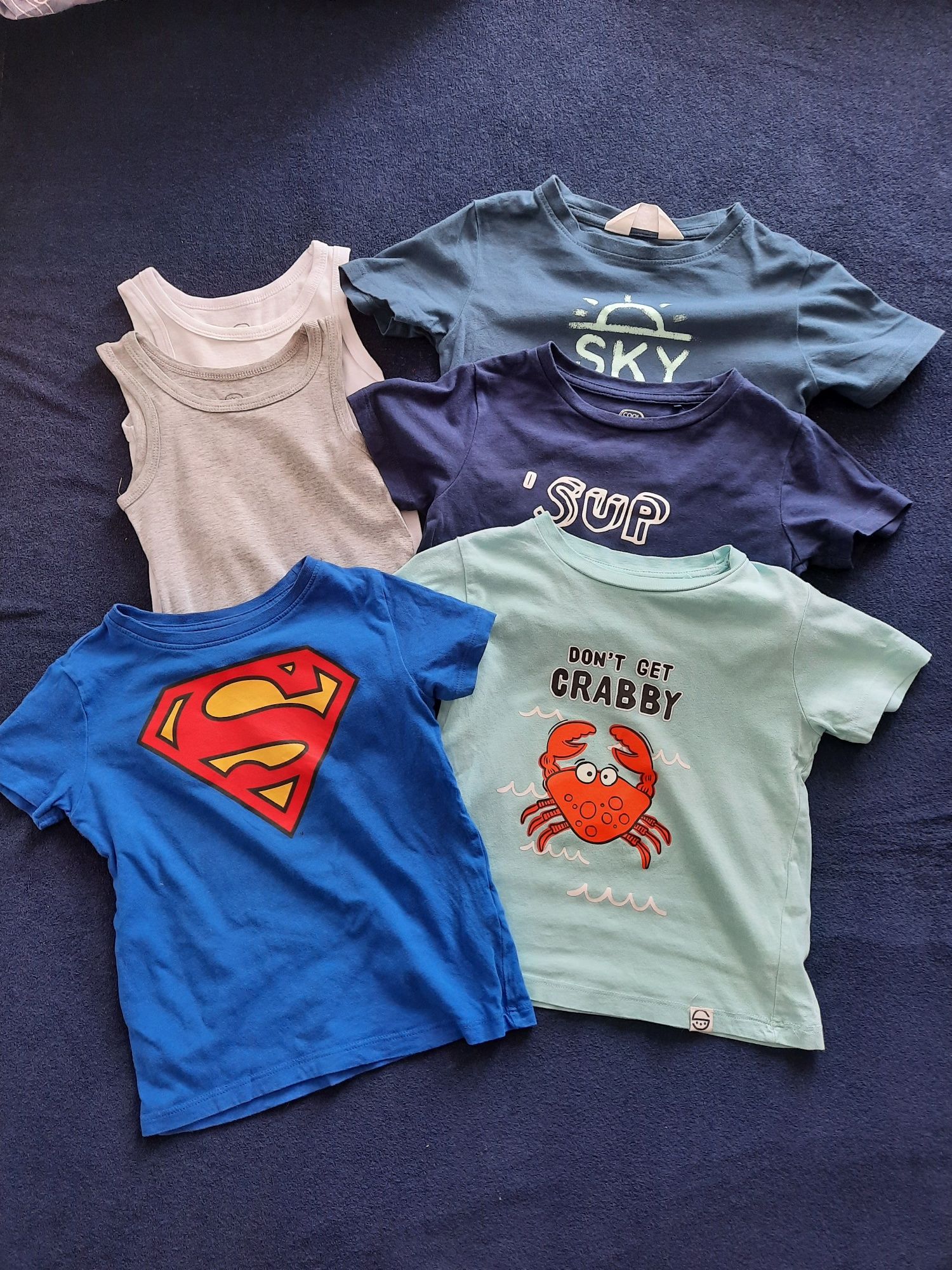 OKAZJA T-shirty, podkoszulki, r.104  Cool Club, Sinsay, H&M