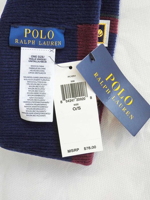 Новая шапка POLO Ralph Lauren 100% оригинал шерсть унисекс США