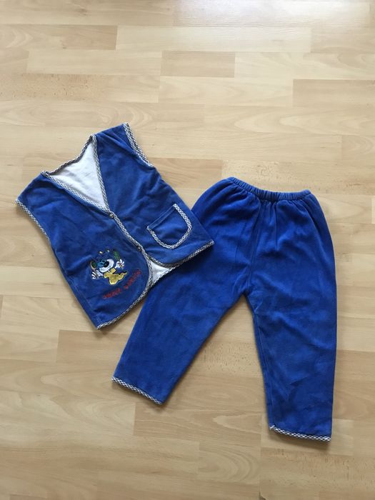 Лот за 85 грн. Тепла кофта на флісі, реглан, штани на ріст 86-92  см