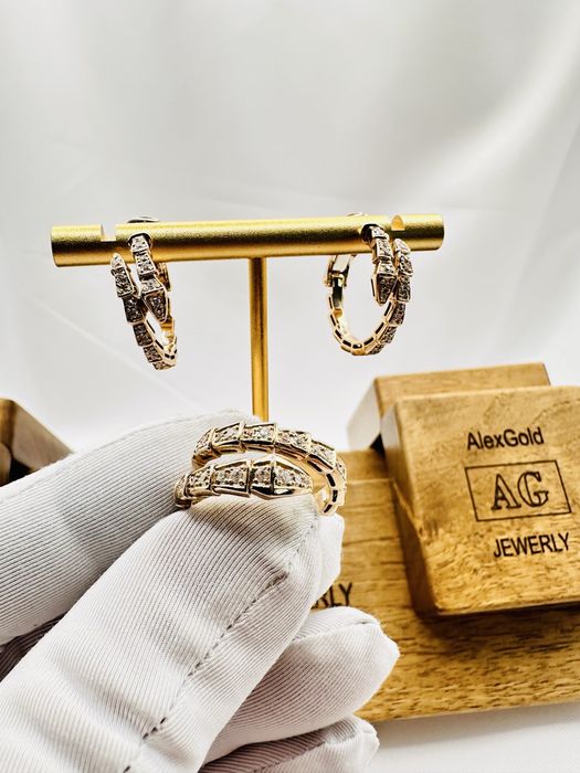 Золотой набор cartier 585