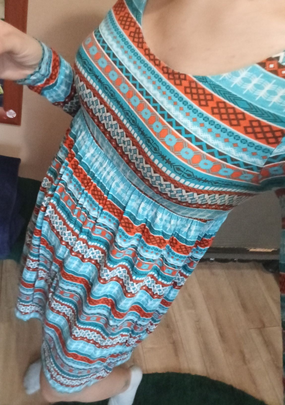 Wzorzysta sukienka