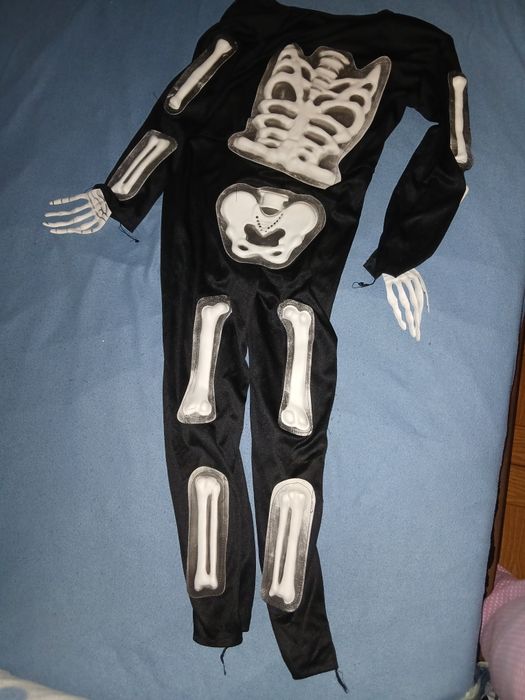 Fantasia de esqueleto halloween